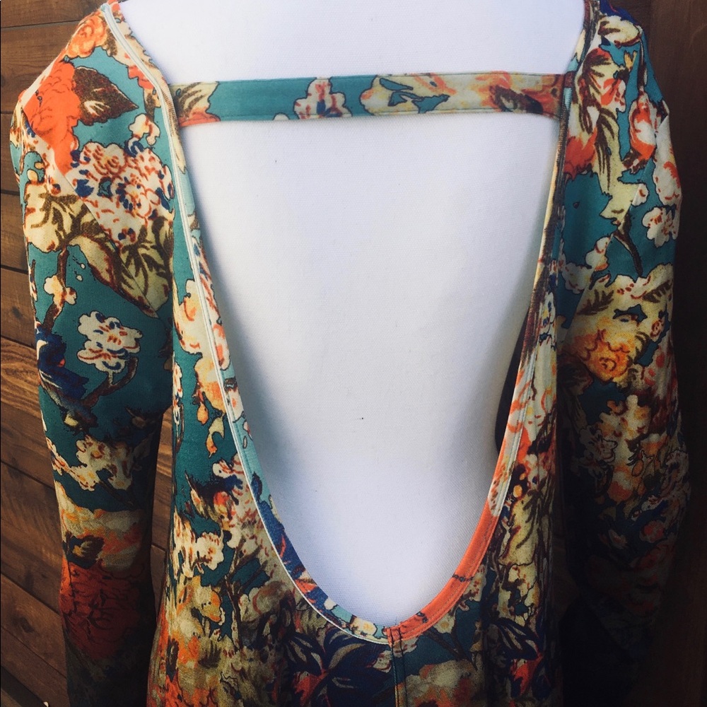 Vintage Free People Printed Relaxed & Flawy Mini Dress - Picture 6 of 6